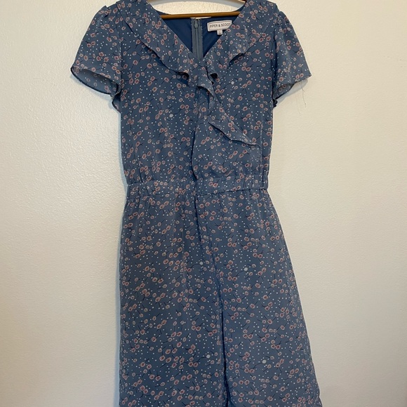 Piper & Scoot Women Blue Romper - Picture 6 of 6